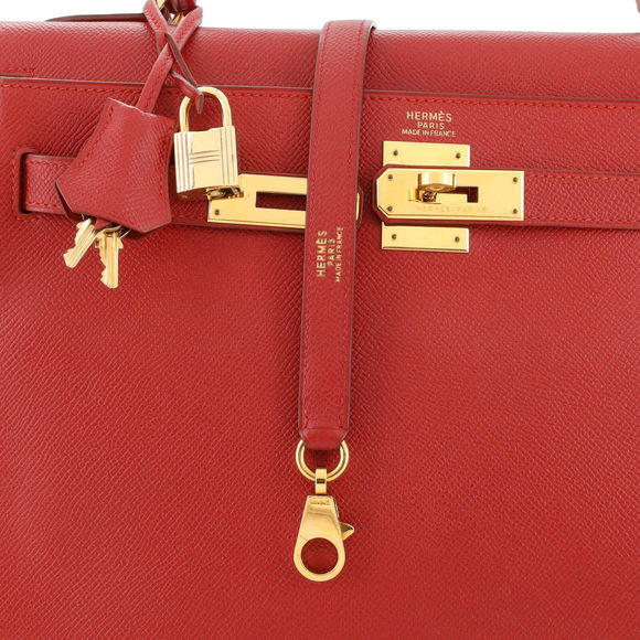 Hermes Kelly Handbag Rouge Vif #78050H84B - Picture 7 of 14